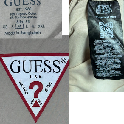 Guess® Beige Graphic T Shirt-M