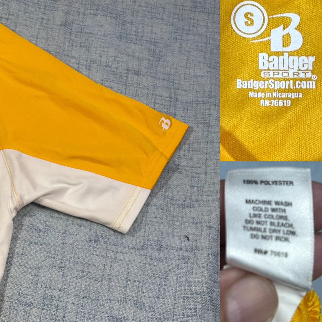 Badger Sport® Yellow Athletic T Shirt-S