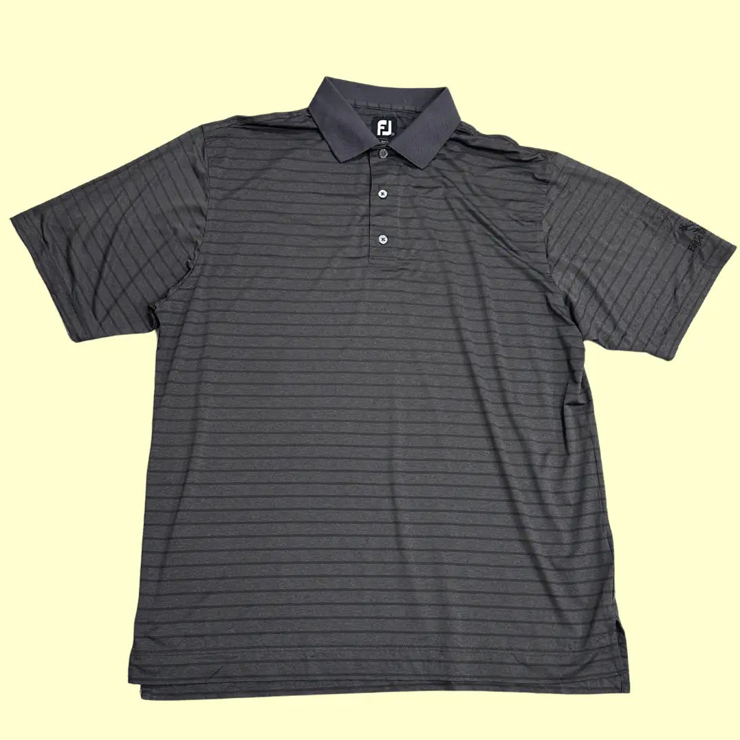 FootJoy Black Striped Polo