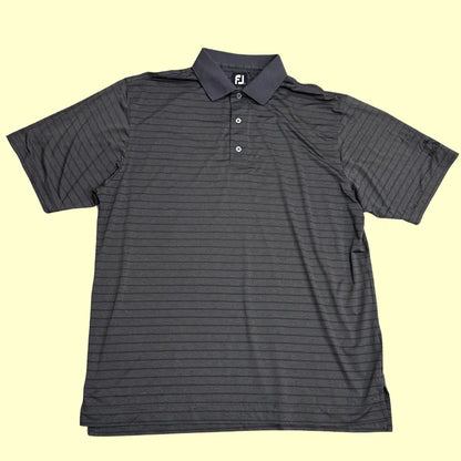 FootJoy Black Striped Polo