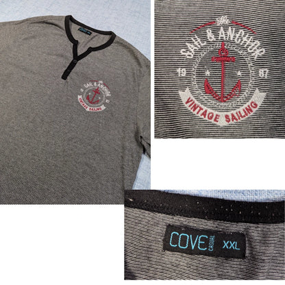Cove® Gray Henley T Shirt
