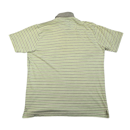Fritzberg® Green Striped Polo Shirt-L