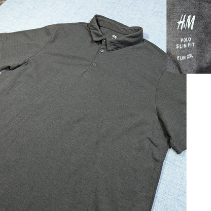 H&M® Charcoal Polo Shirt Slim Fit