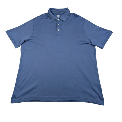 Lands' End® Blue Polo Shirt Traditional-XL