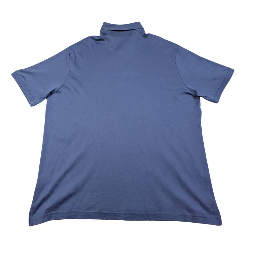 Lands' End® Blue Polo Shirt Traditional-XL