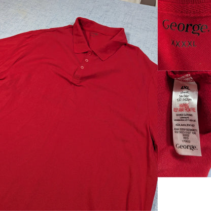 George® Red Polo Shirt Classic-2XL