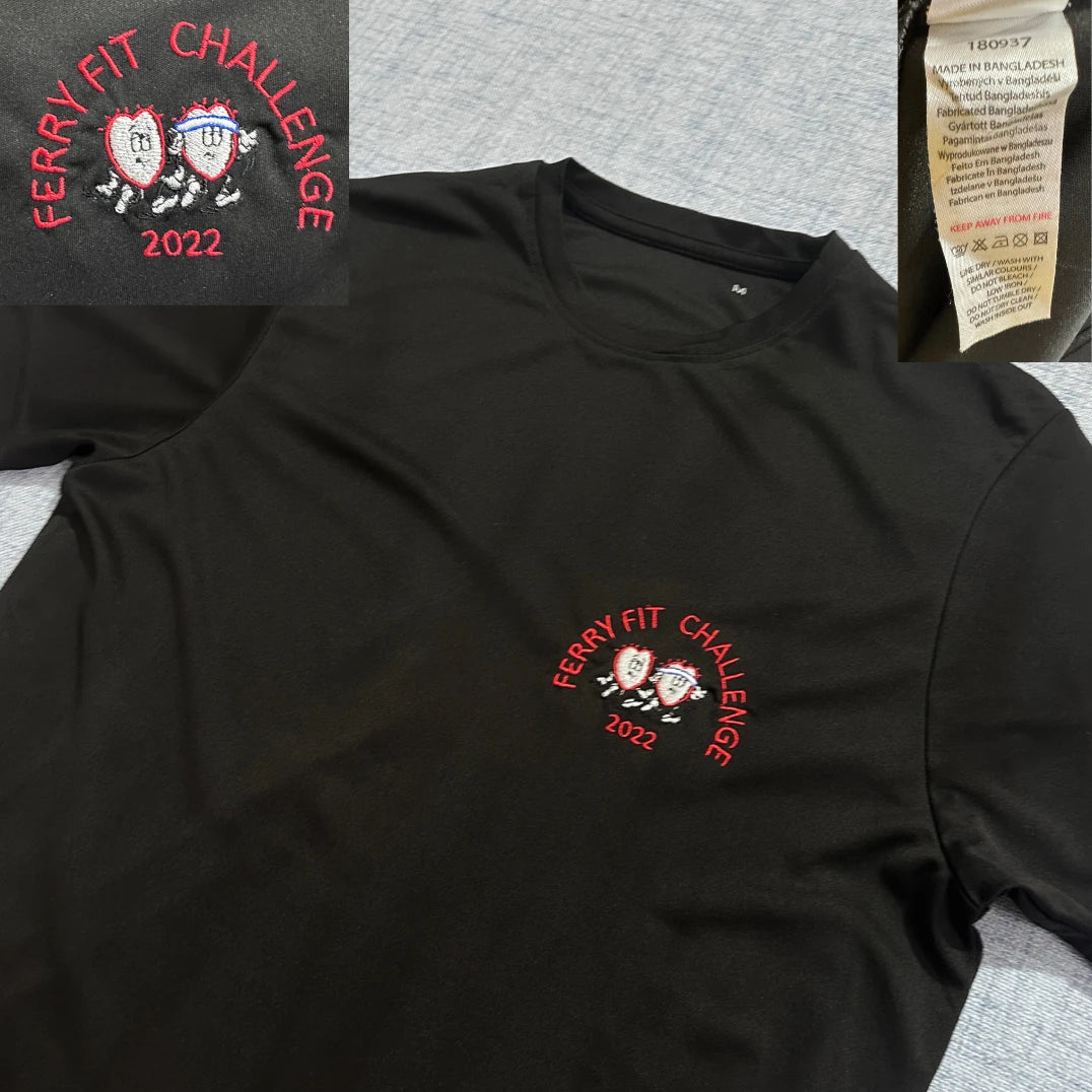 Unbranded Black Performance T Shirt Event-M