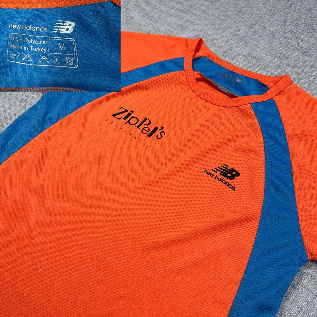 New Balance Orange Blue Running Tee-M