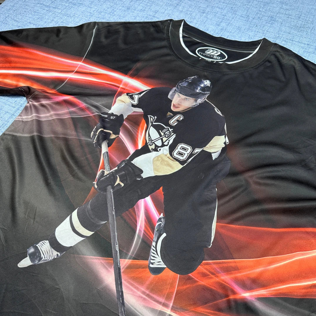 NHL Crosby Penguins Graphic Sports Tee-L