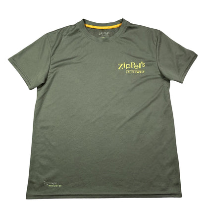 ZipPel's® Olive Running T Shirt-M