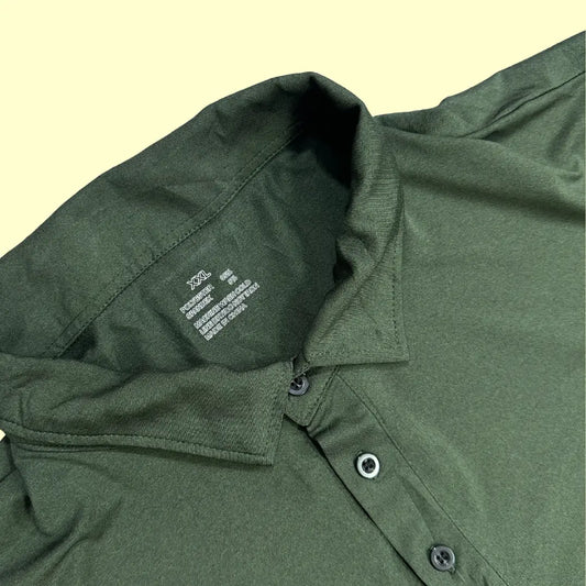 Dark green polo shirt in size XXL