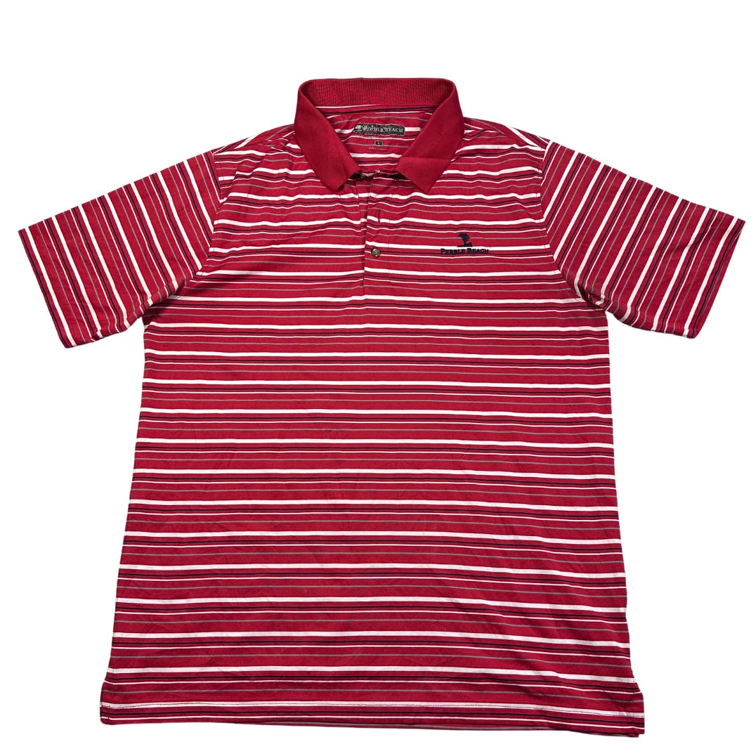 Pebble Beach Red T-Shirts Polo T Shirt