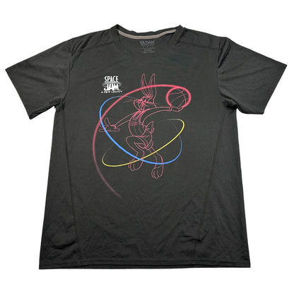 Thrift-and-treasures Black Men's Graphic Shirt-L Gildan