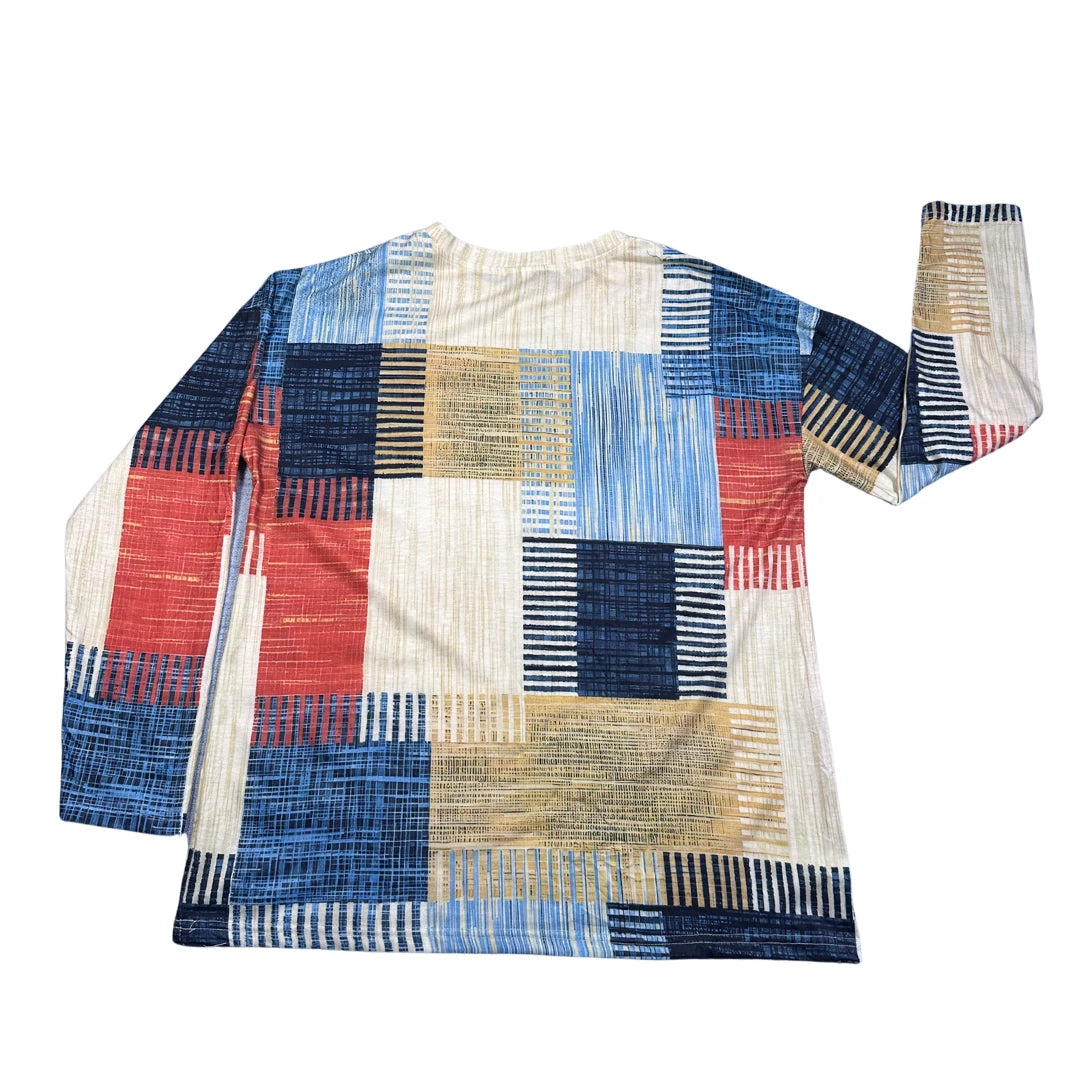 Thrift-and-treasures Men's Patchwork Shirt-L Men T Shirts