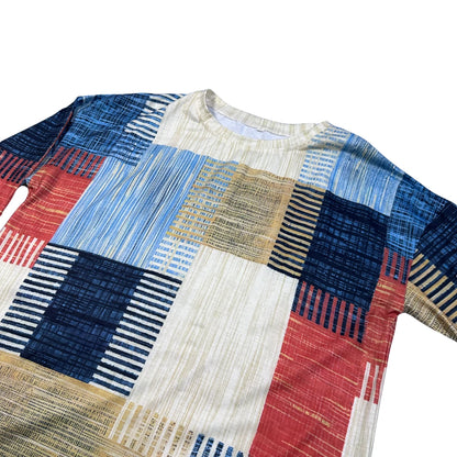 Thrift-and-treasures Men's Patchwork Shirt-L Men T Shirts