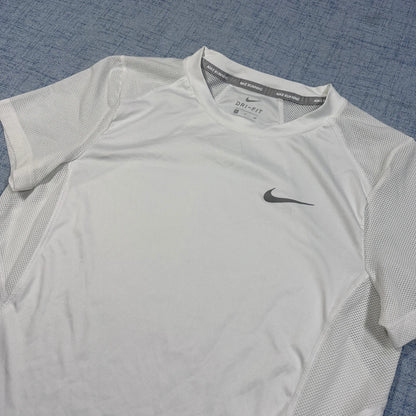 Nike® White Dri Fit Running Shirt-S