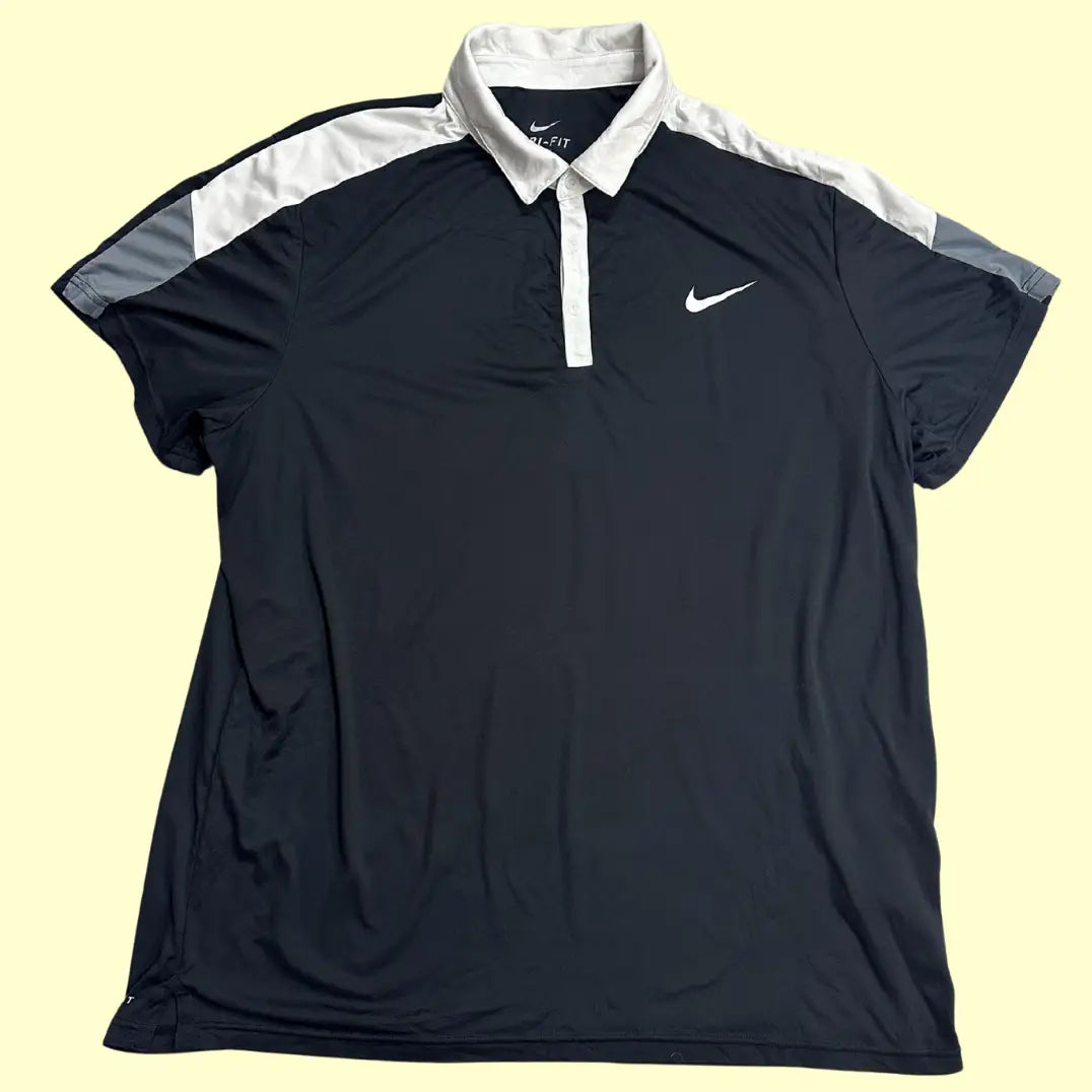 Nike Dri-Fit Polo Shirt for Men in Black and White.