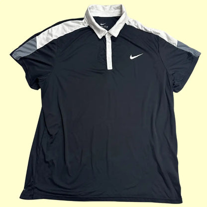 Nike Dri-Fit Polo Shirt for Men in Black and White.