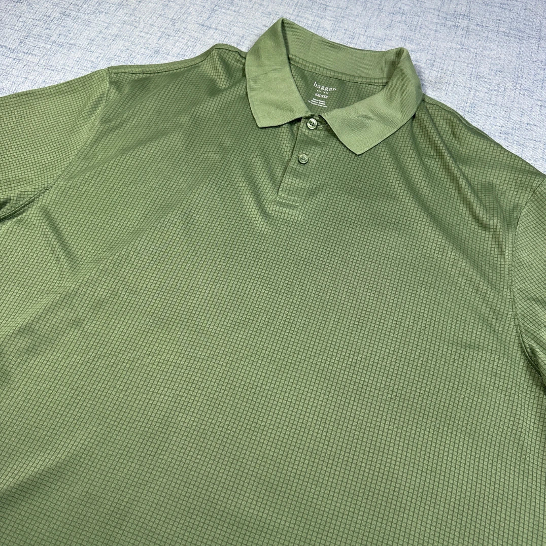 Haggar® Olive Polo Textured-2XL