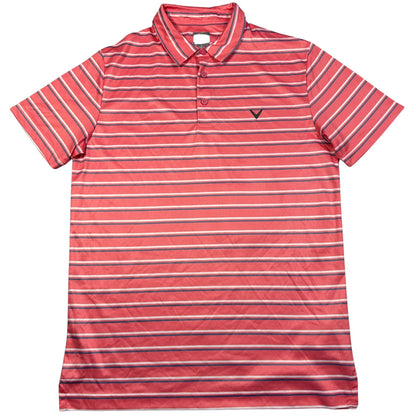 Callaway® Coral Polo Striped-M