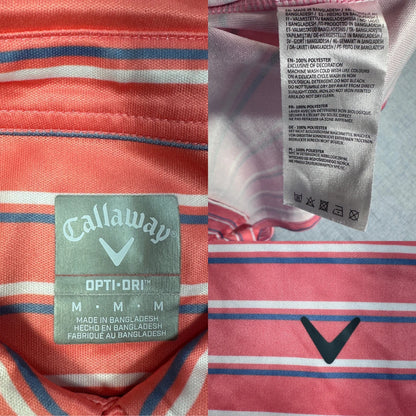Callaway® Coral Polo Striped-M