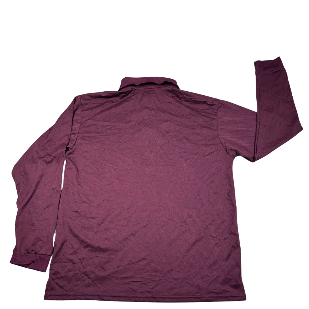 iD Workwear® Maroon Polo Longsleeve-XL