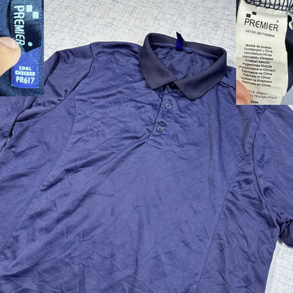 Premier® Navy Polo Longsleeve-L