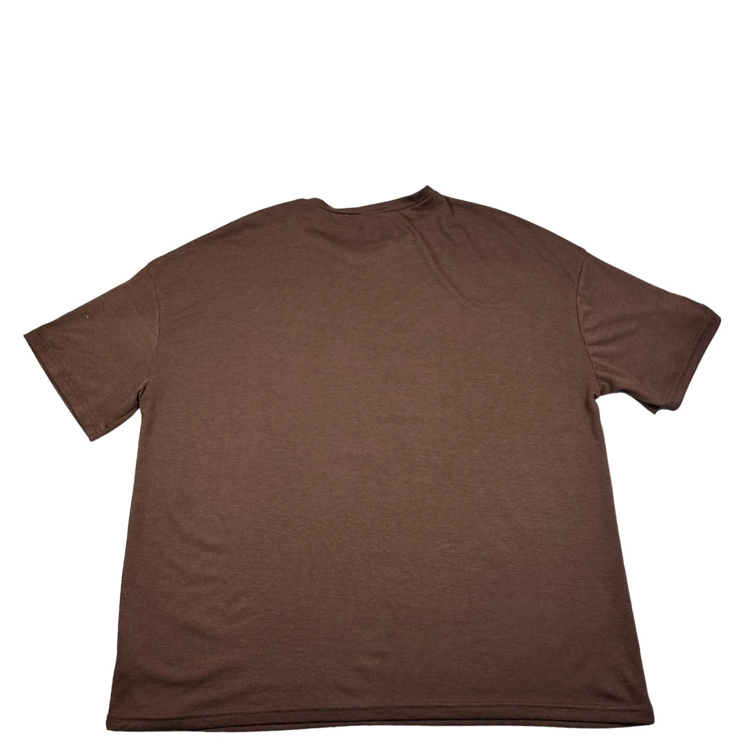 SHEIN® Brown Graphic T Shirt-L