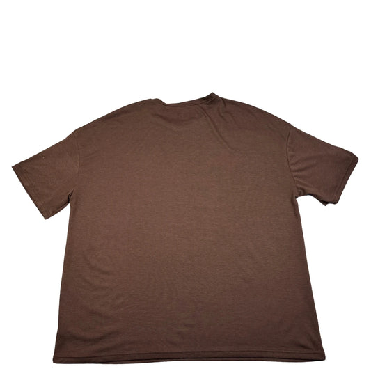 SHEIN® Brown Graphic T Shirt-L