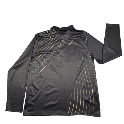 Unbranded Black Polo Shirt Graphic-M