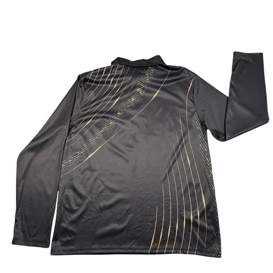 Unbranded Black Polo Shirt Graphic-M