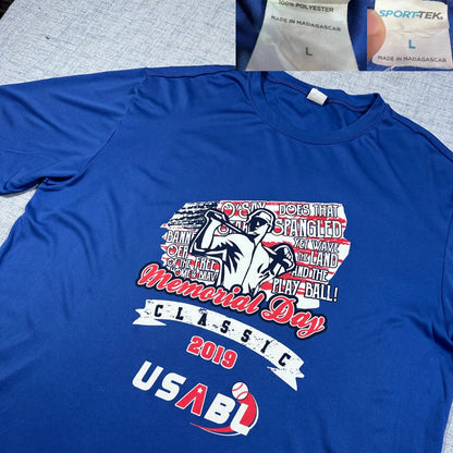 Sport Tek® Blue T Shirt Graphic-L