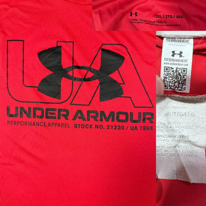 Under Armour® Red Performance T Shirt-2XL
