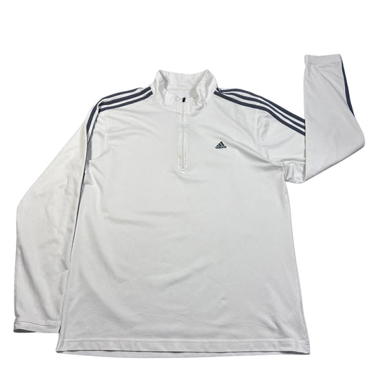 Adidas® White Quarter Zip Top-XL