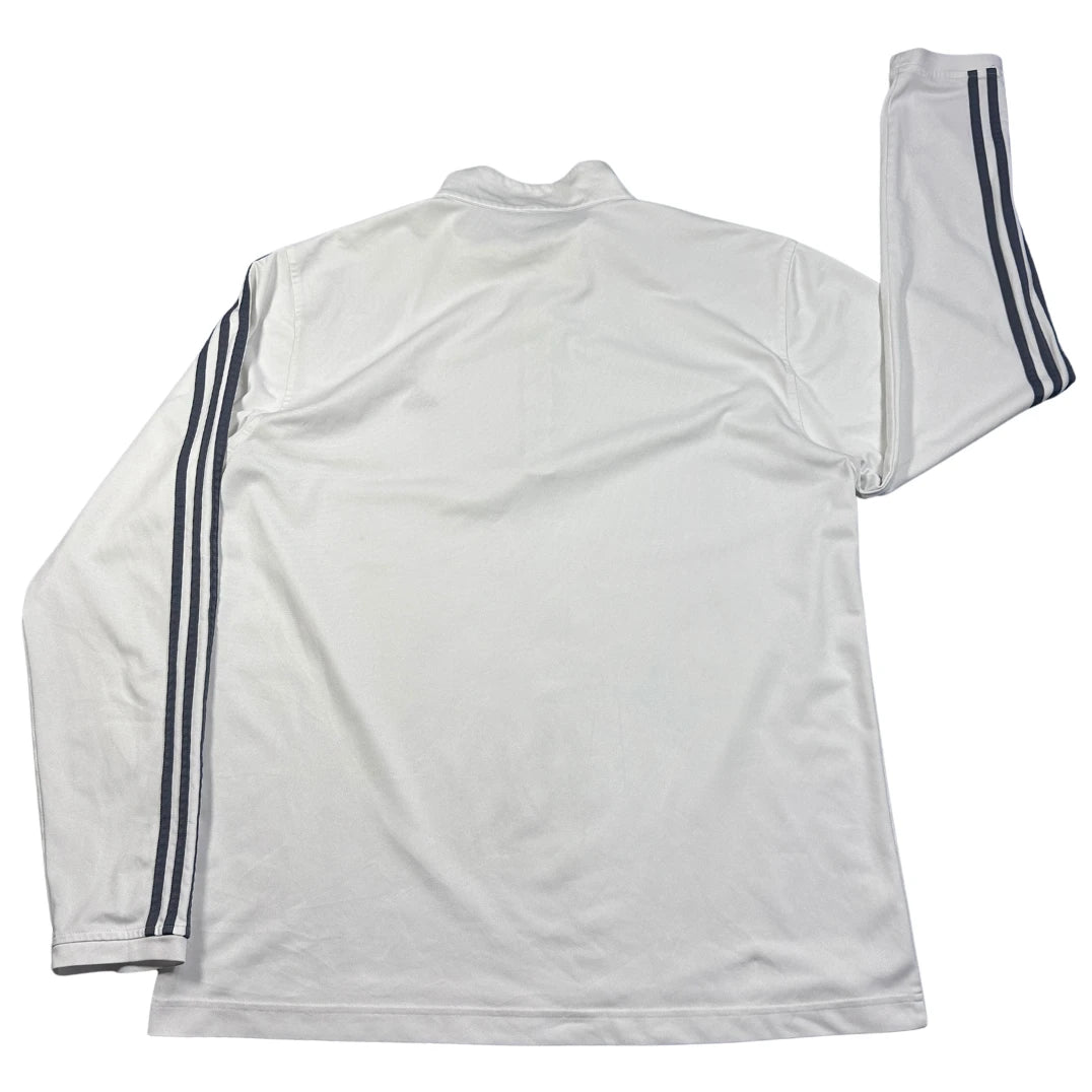 Adidas® White Quarter Zip Top-XL