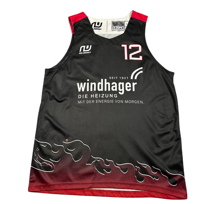 Nu Jersey® Black Basketball Jersey-L