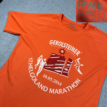RWE® Orange Sports T Shirt Marathon-M
