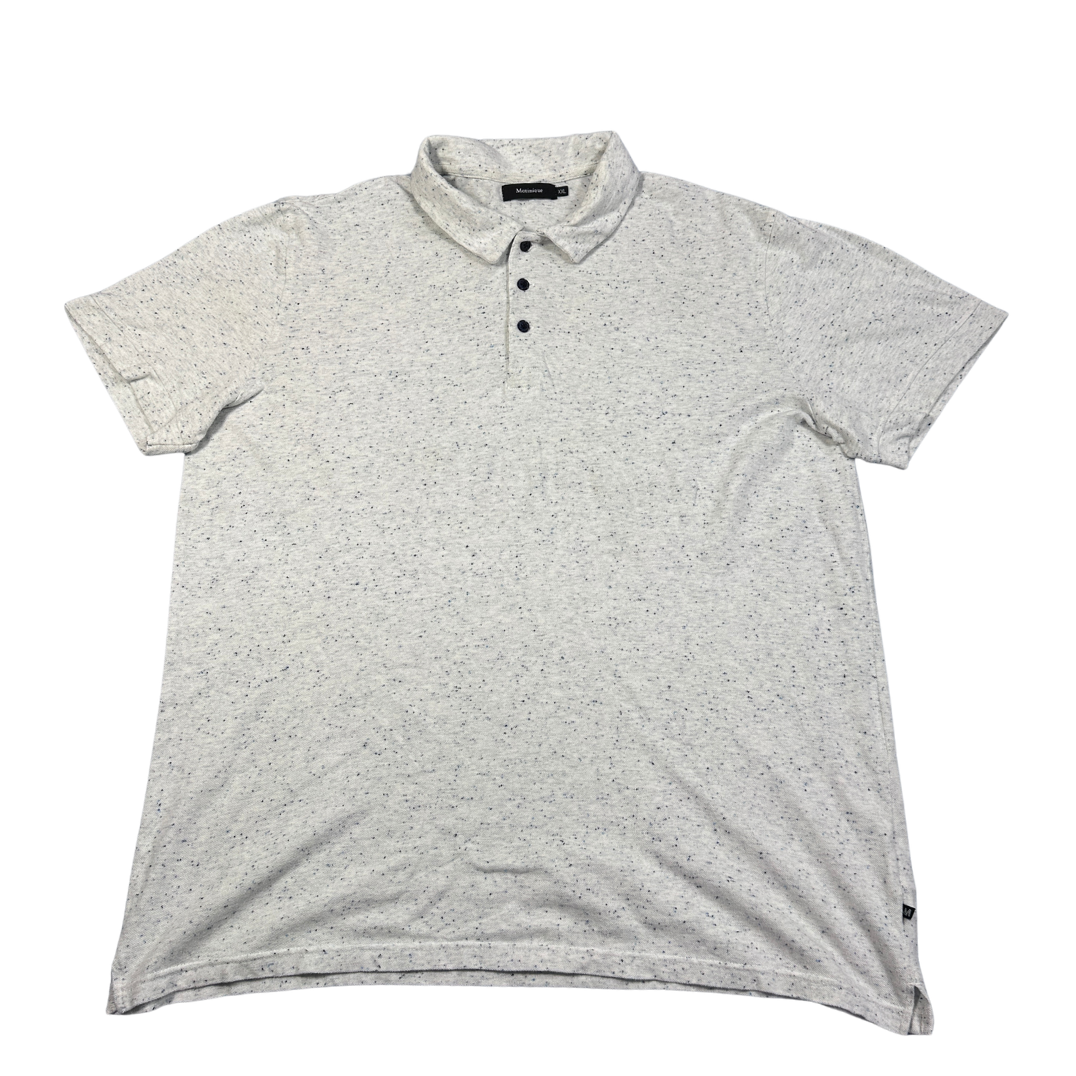 Matinique® White Polo Shirt Speckled-2XL