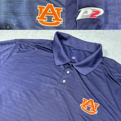 Auburn® Blue Polo Shirt Athletic-2XL