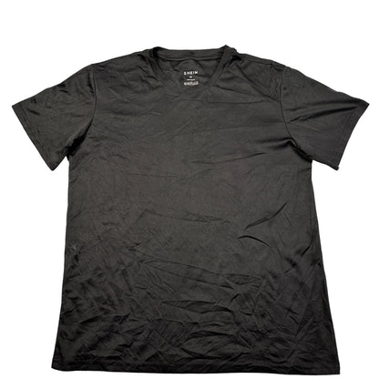 SHEIN® Black Sports T Shirt Basic-M