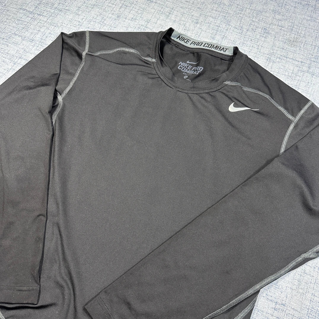 Nike® Black Pro Combat Compression Top-XL