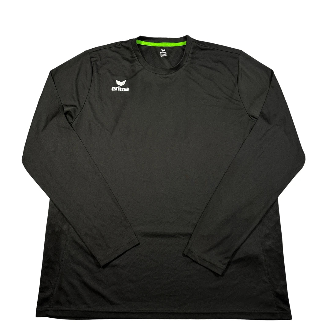 Erima® Black Sports Shirt Long Sleeve-2XL