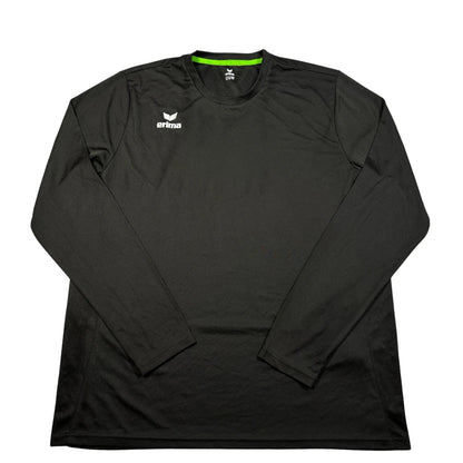Erima® Black Sports Shirt Long Sleeve-2XL