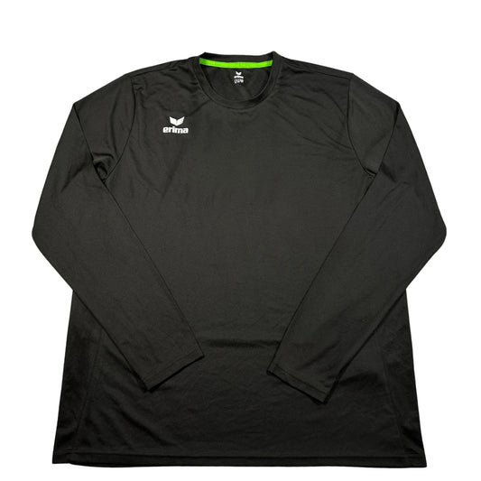 Erima® Black Sports Shirt Long Sleeve-2XL