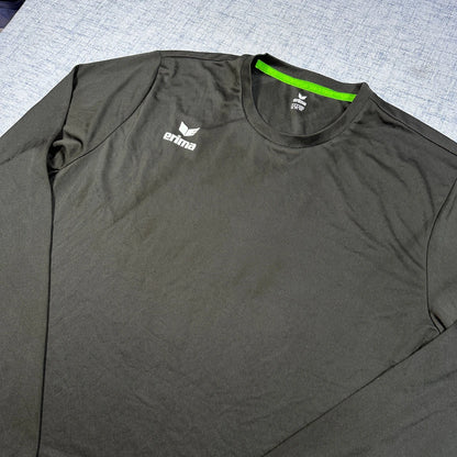 Erima® Black Sports Shirt Long Sleeve-2XL