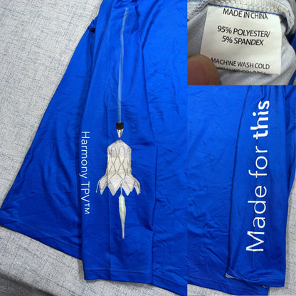 Unbranded Blue Performance Shirt Printed-L