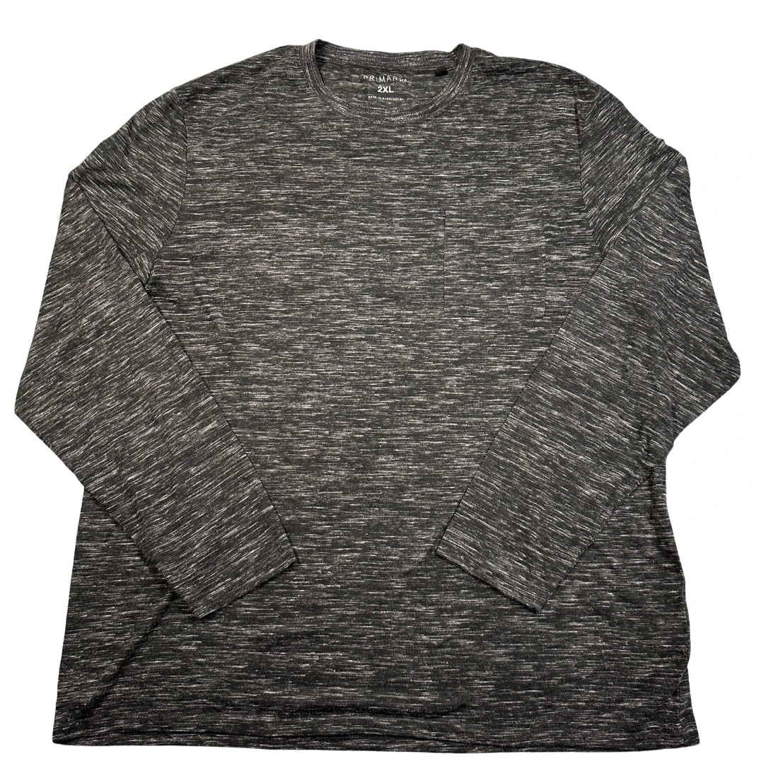 Primark Grey Pocket Long Sleeve Tee-2XL