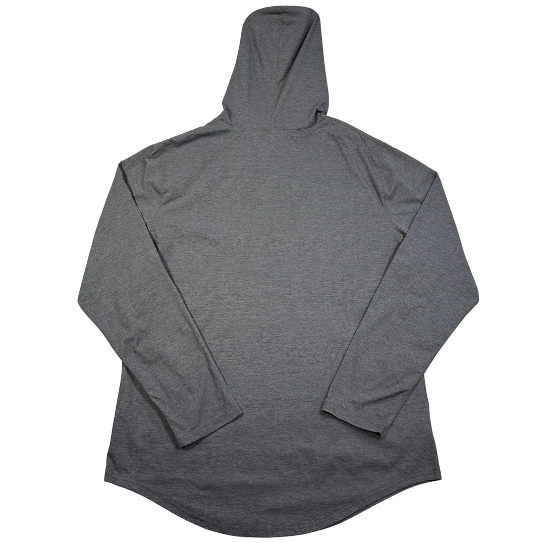 Shein Grey Hooded Long Sleeve Top-XL
