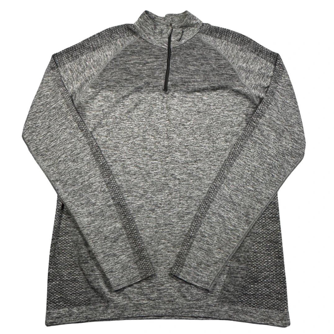 Herren® Grey Quarter-Zip Performance Top-M