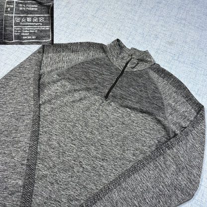 Herren® Grey Quarter-Zip Performance Top-M